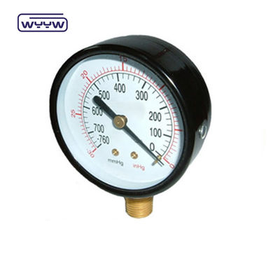 calidad  Steel Vacuum Pressure Gauge Manometer Bottom Mount WYYW fábrica