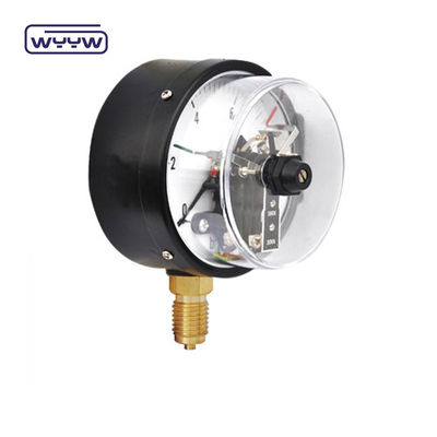 calidad  63mm Electric Contact Pressure Gauge Bottom Connection No Oil Filled fábrica