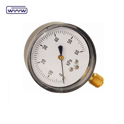 calidad  60-100mm CmH2O Capsule Pressure Gauge Manometer 1.6% Accuracy fábrica