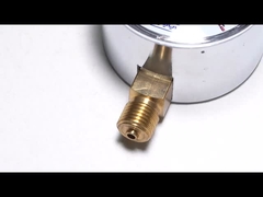 Medidor de presión de la cápsula de 90mbar Acero negro bajo de 60 mm Manómetro tipo Bellow