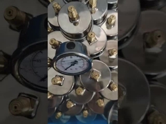 2Manómetro de presión de tipo brida de panel lleno de glicerina
