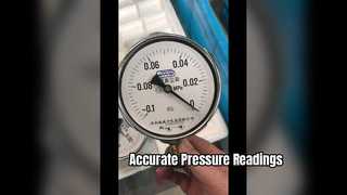 4 "100mm,-01 ~ 0Mpa caja cromada, medidor de presión de vacío