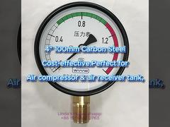 Acero al carbono de 4 "100 MM 0 ~ 1.6MPa adecuado para compresor de aire y tanque receptor de aire, rentable.