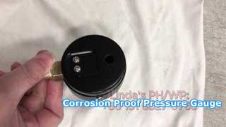 Manómetro radial. Tipo Bourdon helicoidal adecuado para presiones muy altas.