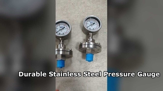 Solución industrial duradera del indicador de presión del sello de diafragma del acero inoxidable