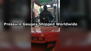 Envío de manómetro listo para entrega global