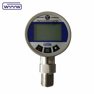 Manómetro digital de presión de gas de acero inoxidable 65 mm con pantalla LCD digital 4-5