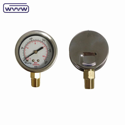 1/8&quot; NPT mini manómetro de presión compresor de aire manómetro de medida de vacío hidráulico