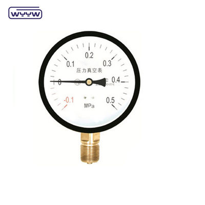 1.6%Fs -30inhg Medidor de presión al vacío -1-0 Mpa Manómetro de presión negativa de 100 mm