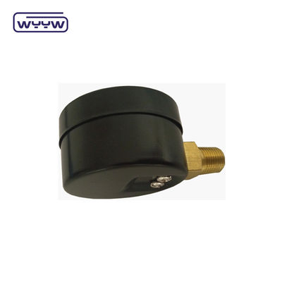 Cuerpo de plástico medidor de presión de vacío de doble escala montaje trasero 1 1/2 &quot; 40MM -1bar-0bar Cuerpo de acero