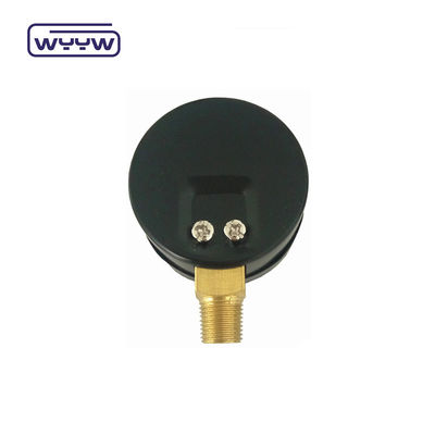Cuerpo de plástico medidor de presión de vacío de doble escala montaje trasero 1 1/2 &quot; 40MM -1bar-0bar Cuerpo de acero