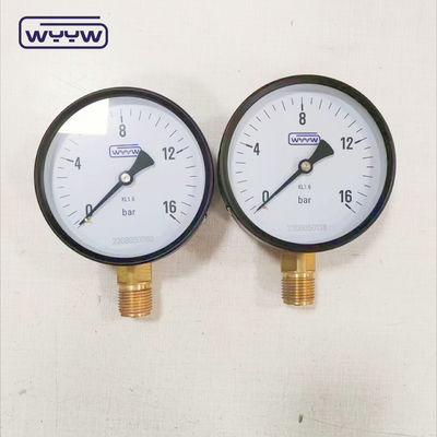 4 pulgadas general CL1.6 manómetro de aire de agua 1/2 &quot;bsp 10bar 16bar tubo de burdo 100mm manómetro de presión