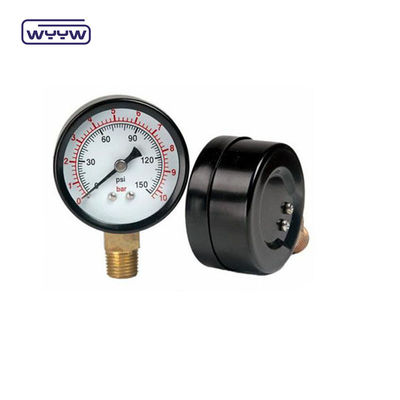 60 mm tubo de borrón 0-10 bar China manómetro 1/4 Proveedores