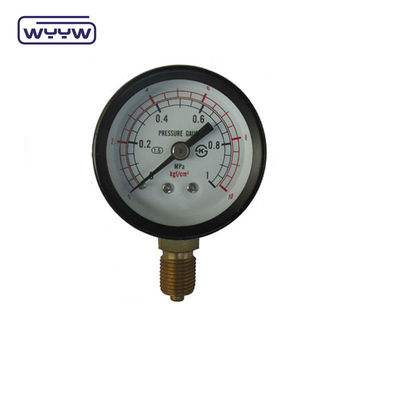 50 mm de alta calidad, medidor de presión en seco Casilla de acero negro de alta calidad Medidor de presión hidráulico Medidor de presión de aire