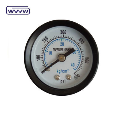 60MM 0-10 kgcm2 y 150 psi Cuadro de acero negro Manómetro de presión de agua de esfera blanca