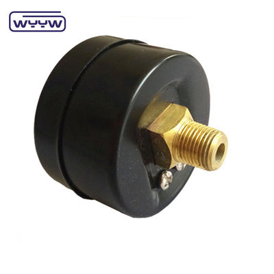60MM 0-10 kgcm2 y 150 psi Cuadro de acero negro Manómetro de presión de agua de esfera blanca