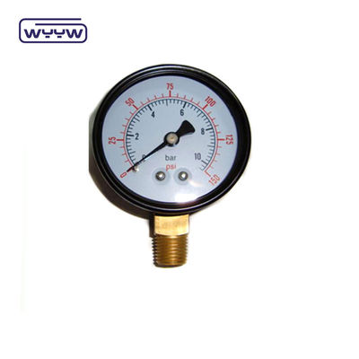 medidor de presión para el filtro de piscina 2&quot; Dial, 0-60 Psi, montaje inferior 1/4&quot; hilo de tubería