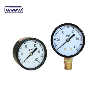 medidor de presión para el filtro de piscina 2&quot; Dial, 0-60 Psi, montaje inferior 1/4&quot; hilo de tubería