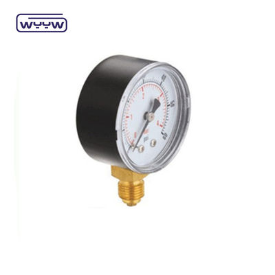 Precio del manómetro de presión WYYW conexión de fondo 2&quot; 50mm caja de plástico manómetro de presión de aire LPG manómetro de gas