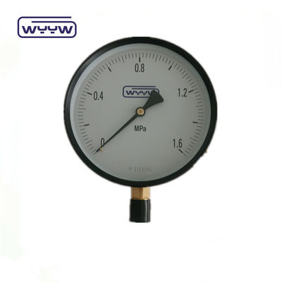 Fabrica Y-150 medidor de presión de prueba de gas natural analógico 6 pulgadas 150mm 0-1MPa 0-150psi manómetro de nitrógeno