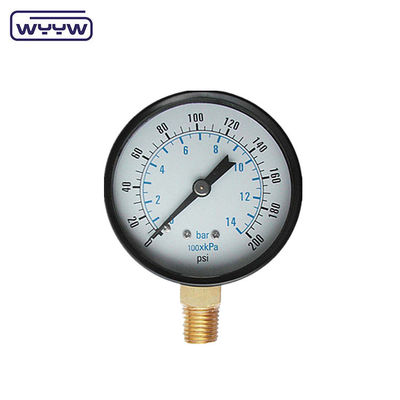 el manómetro de presión del tipo de brida del panel de 100 mm kg/cm2