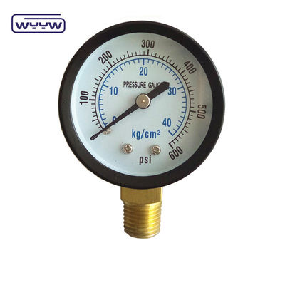 China fábrica manómetro barra psi 60mm manómetro de prueba de presión de agua