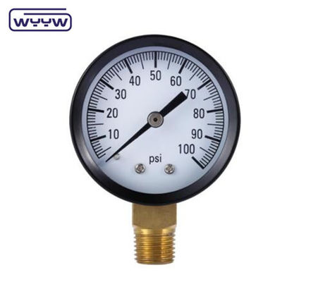 China fábrica manómetro barra psi 60mm manómetro de prueba de presión de agua