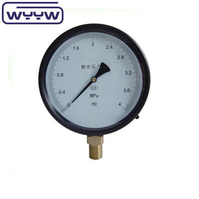 Tamaño del dial manómetro de presión de precisión con caja de acero negro