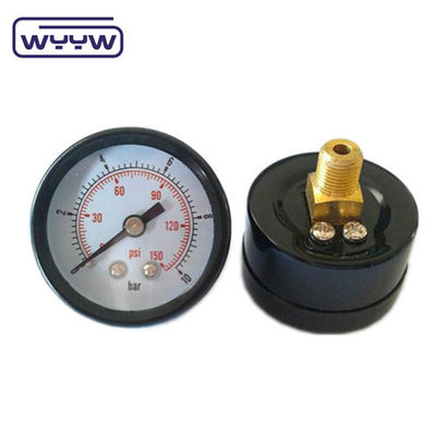 Instalación trasera axial OEM disponible bar psi manómetro de doble escala 2&quot; medidor de presión de suspensión de aire de 50 mm