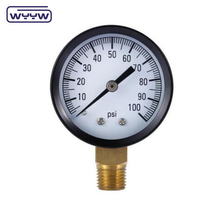 montado trasero personalizable de 150 psi de venta caliente 60mm manómetro general M12X1.5 medidor de presión de aire de 10 bares