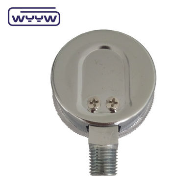 Precio de fábrica 0-4000psi cromado para uso médico sin entrada de petróleo en el fondo 50mm cromado cilindro de oxígeno medidor de presión