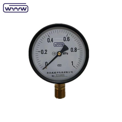 Precio WYYW fábrica 1MPa 1,6MPa 100mm manómetro de presión M20X1.5 G1/2&quot; manómetro de agua