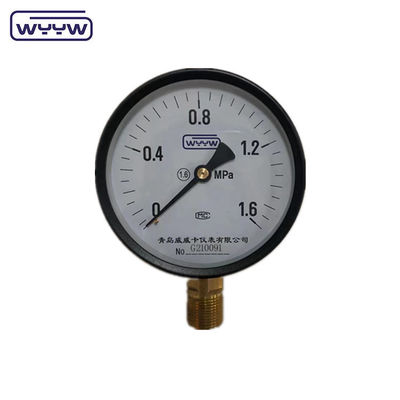 Precio WYYW fábrica 1MPa 1,6MPa 100mm manómetro de presión M20X1.5 G1/2&quot; manómetro de agua