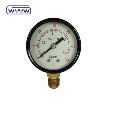 Medidor de presión de la economía de acero negro Dural Scale 50mm Medidor de presión del aire