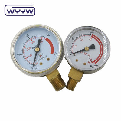 Medición de presión de la economía de acero negro 60 mm Medición de presión de gas natural GLP