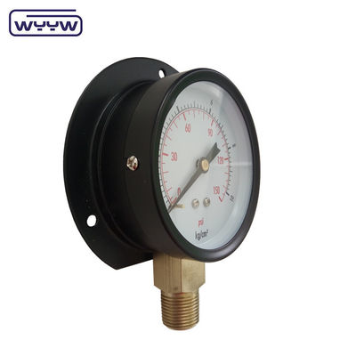 Tipo de brida de 75 mm Medidor de presión económico Kg y Psi Montado en el fondo
