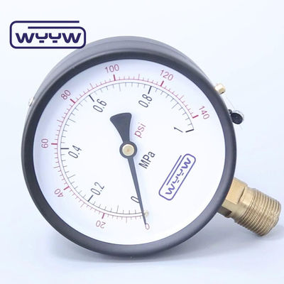 Manómetro de presión de 4 pulgadas con doble barra de balanza y medidor de presión seca de agua y aire psi M20X1.5 o G1/2