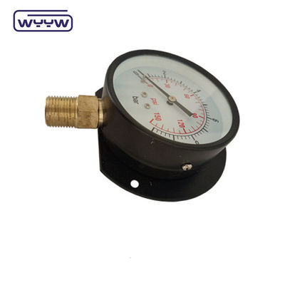 Tipo de acero negro Medidor de presión montado en la pared 100 mm Marca 1 año de garantía