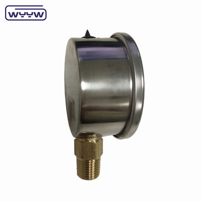 -30inHg Vacuo Compuesto Medidor de aceite de llenado de conexión de fondo 1/4&quot; Bsp 2&quot; medidor de presión