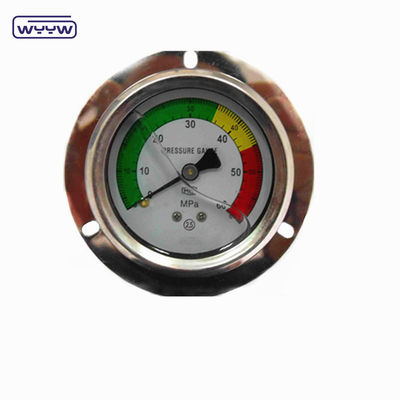 Panel montado 4&quot; 1/2&quot; NPT o BSP Bar Psi de doble escala de aceite líquido de llenado PG100 serie de manómetro de presión inoxidable