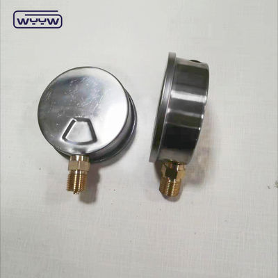 Medidor portátil de presión de agua hidráulico medidor de presión de fondo de montaje de caja de acero inoxidable de 100 mm de robar medidor de presión de 600 bar