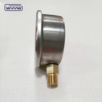 oem para el manómetro de presión industrial penumático libre 1/4&quot;G conexión radial líquido lleno bar manómetro de presión 2.5&quot;