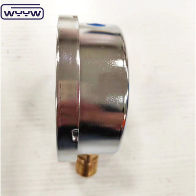 Nuevo producto bayoneta caja cromada 1/2 &quot;bsp barra de entrada radial psi 4&quot; manómetro manómetro lleno de glicerina