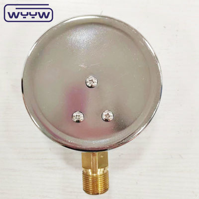 Nuevo producto bayoneta caja cromada 1/2 &quot;bsp barra de entrada radial psi 4&quot; manómetro manómetro lleno de glicerina