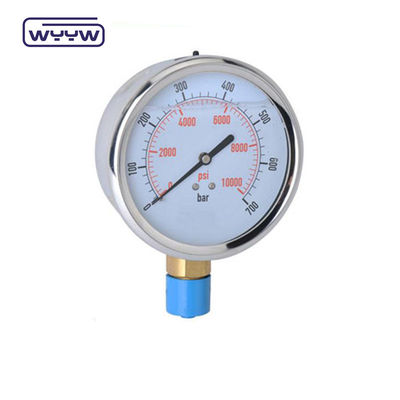 Nuevo producto bayoneta caja cromada 1/2 &quot;bsp barra de entrada radial psi 4&quot; manómetro manómetro lleno de glicerina
