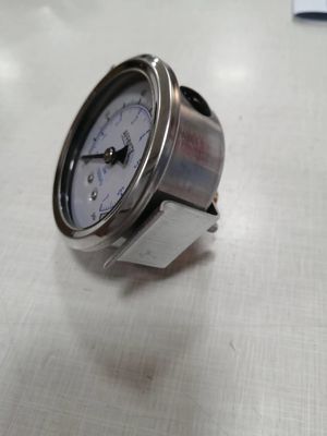 Tipo de sujeción en U clase 1,6% manómetro de presión antivibración de 2,5 pulgadas