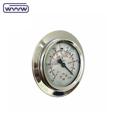 flanco de 63 mm de doble escala de grado de resistencia al choque 2,5% manómetro de precisión manómetro de presión hidráulica 16 bares