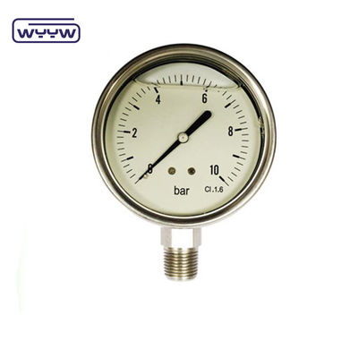 1/8&quot; Medidor de presión de conexión inferior NPT 1,5&quot; Medidor de prueba de presión de aceite de 40 mm