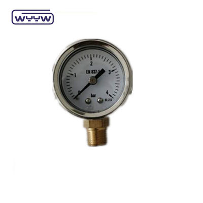 Cuadro de prueba de presión del gas de la caja SS 40mm Dial Size Back Mount