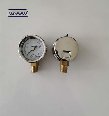 Cuadro de prueba de presión del gas de la caja SS 40mm Dial Size Back Mount
